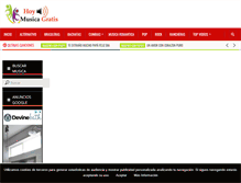 Tablet Screenshot of hoymusicagratis.com